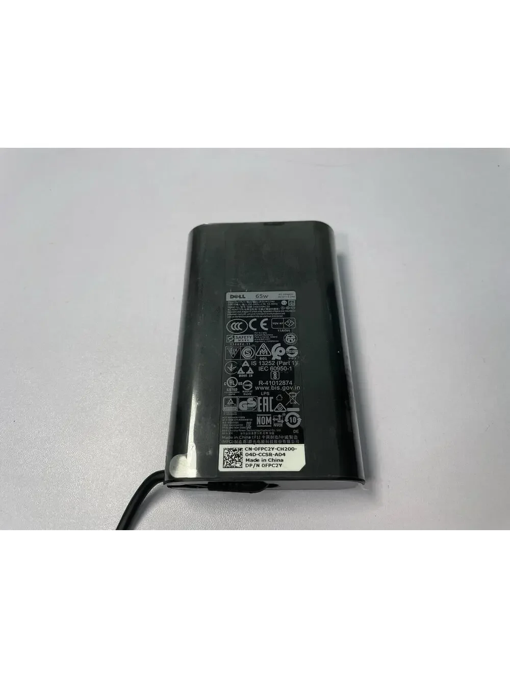 New OEM No Box Dell 65W Laptop Charger AC Adapter HA65NM130 DP/N 0FPC2Y